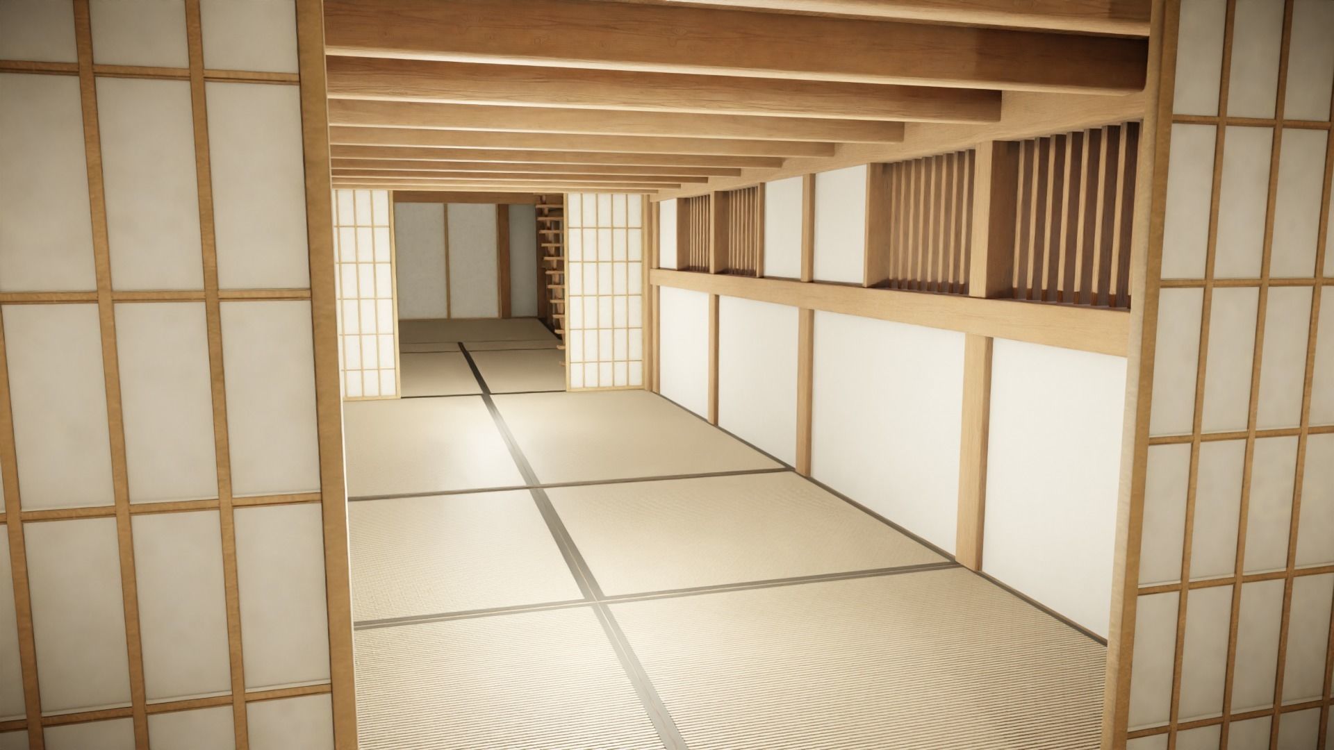 Atakebune - Japanese warship Low-poly 3D model_18