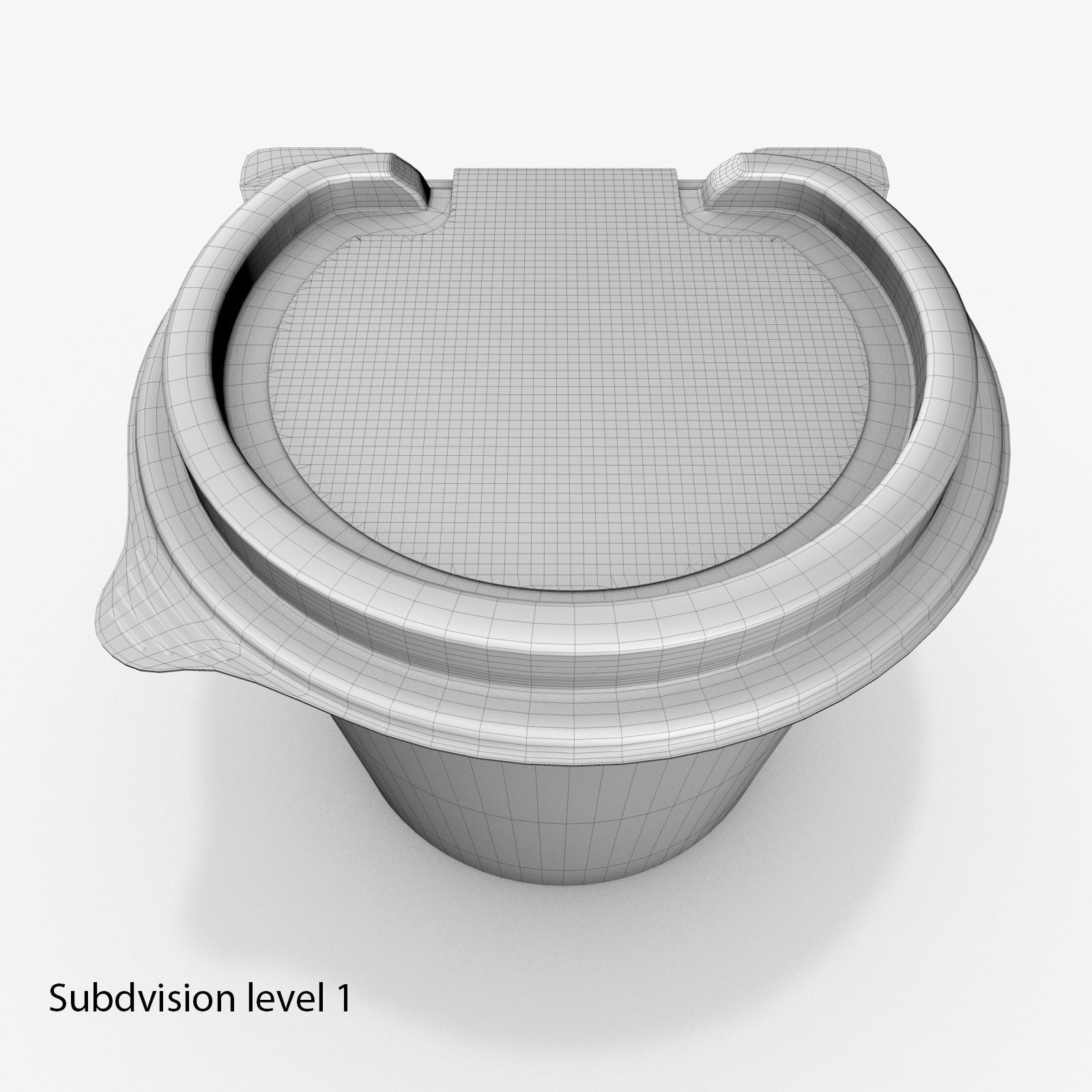 McDonalds salad container 3D model_5