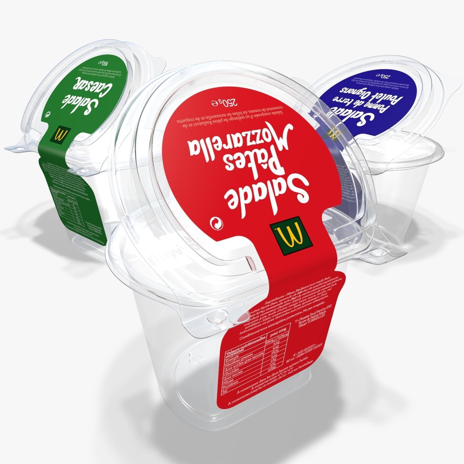McDonalds salad container 3D model_16