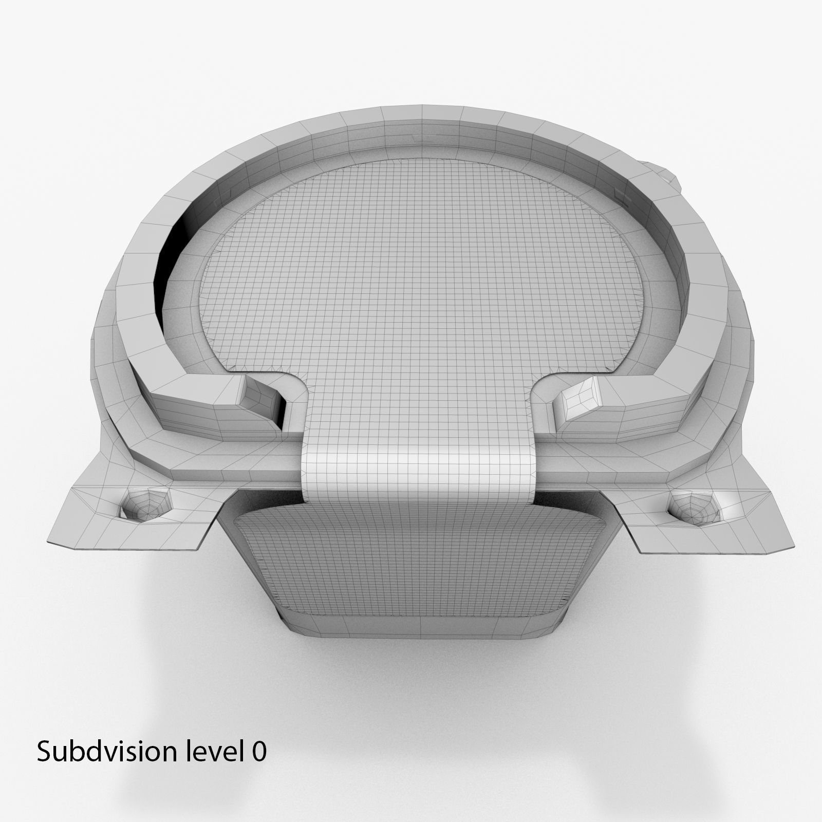 McDonalds salad container 3D model_7
