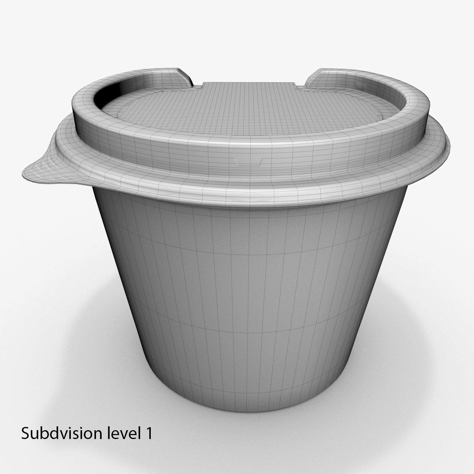 McDonalds salad container 3D model_14