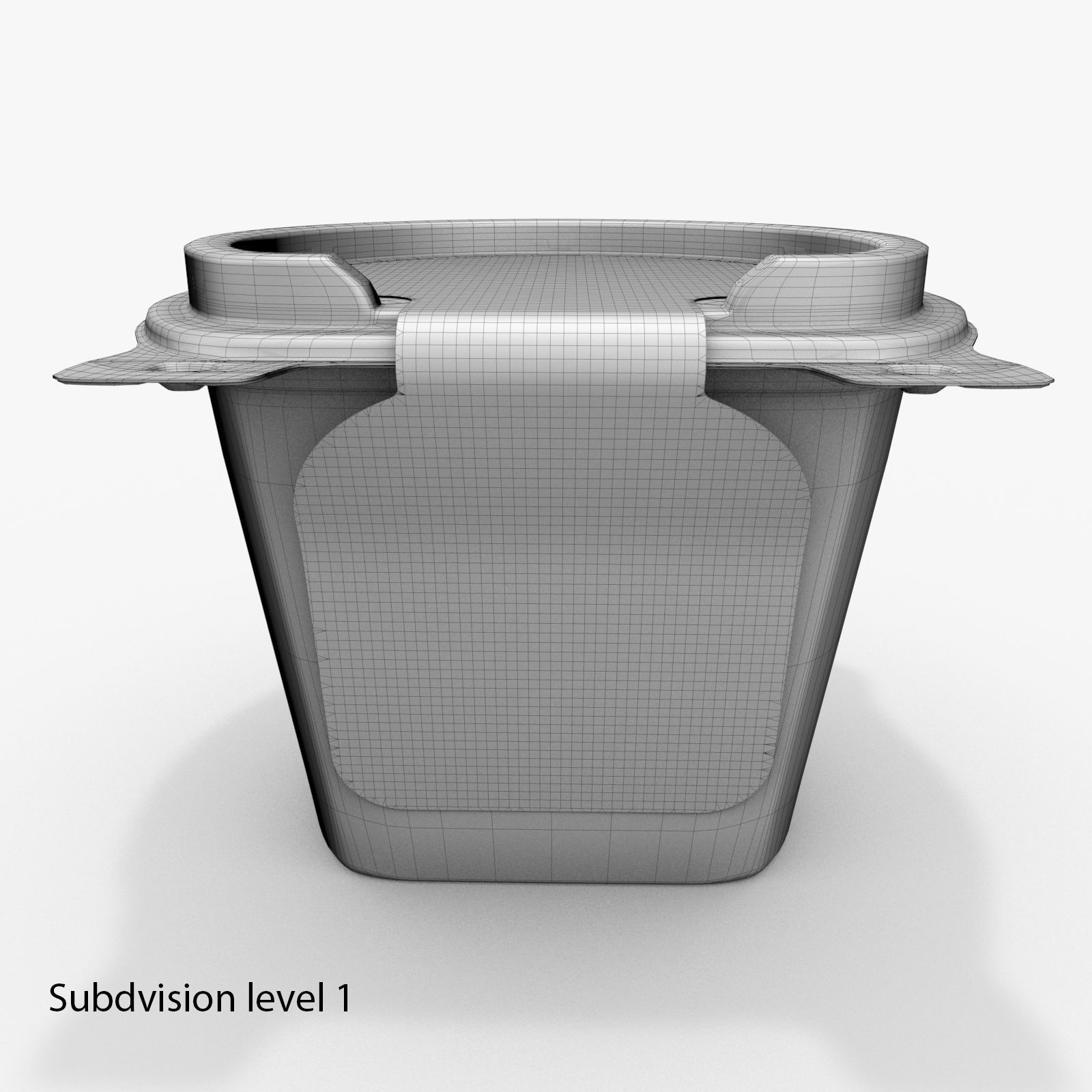 McDonalds salad container 3D model_10