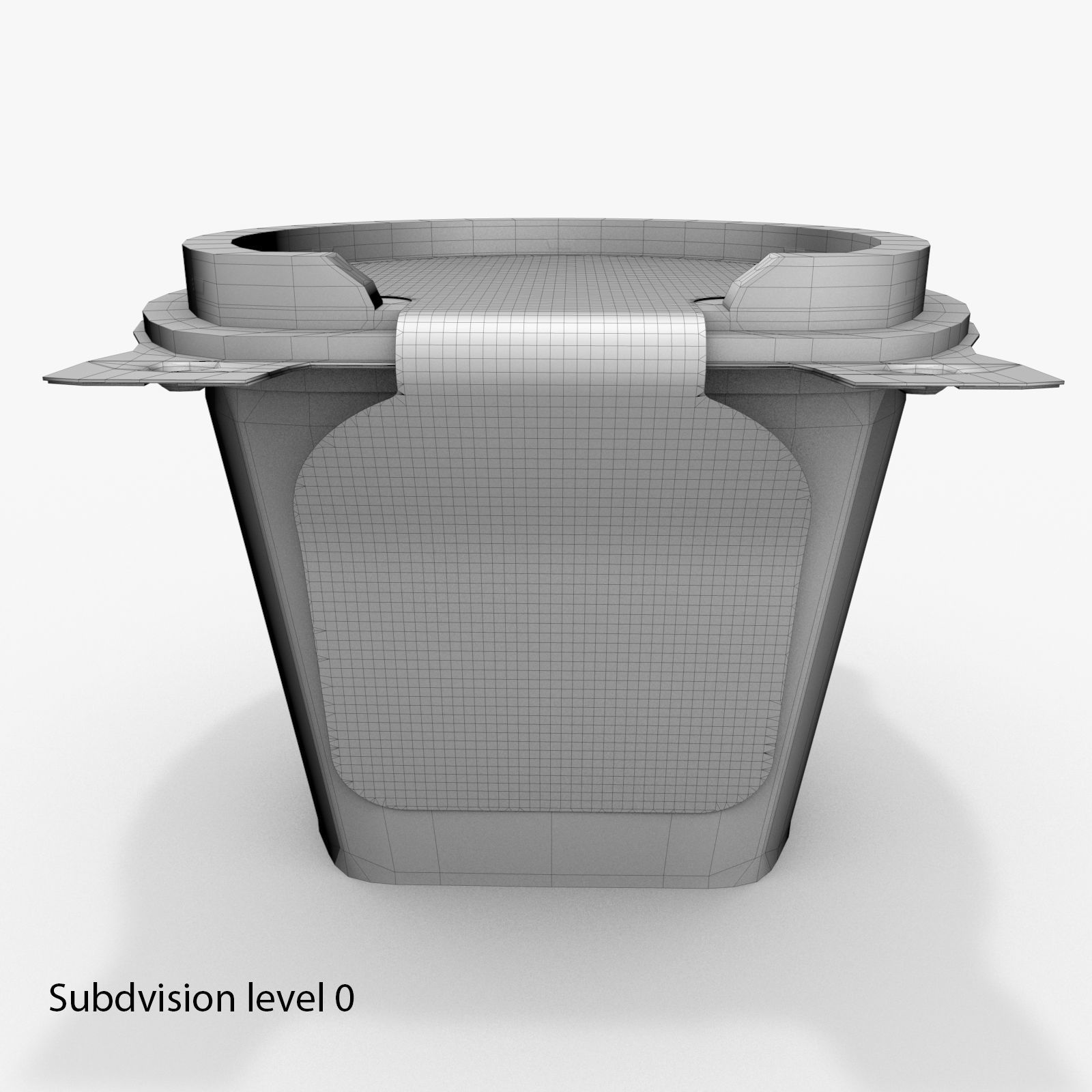 McDonalds salad container 3D model_11