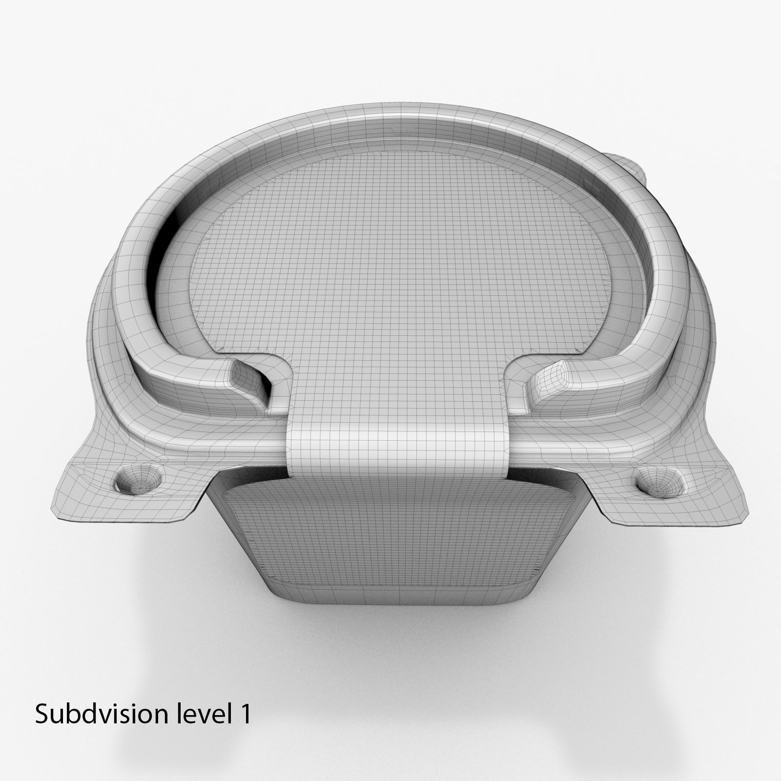 McDonalds salad container 3D model_8