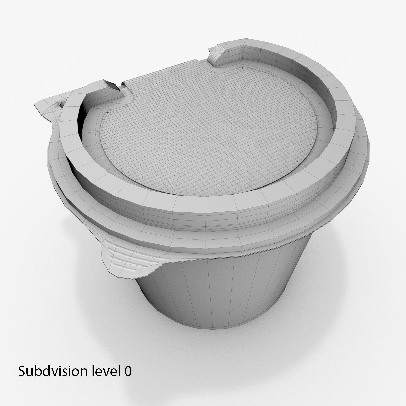 McDonalds salad container 3D model_1