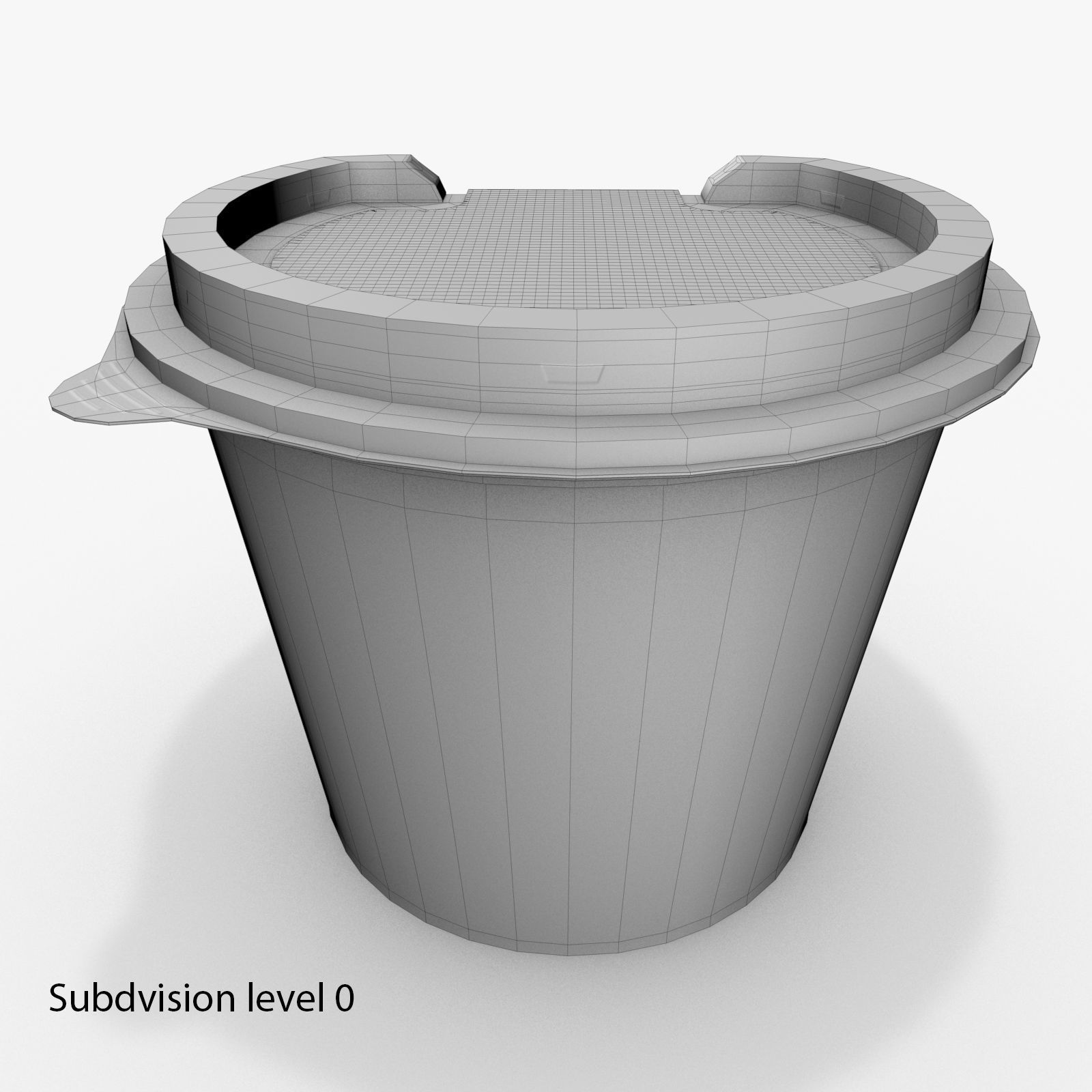 McDonalds salad container 3D model_13