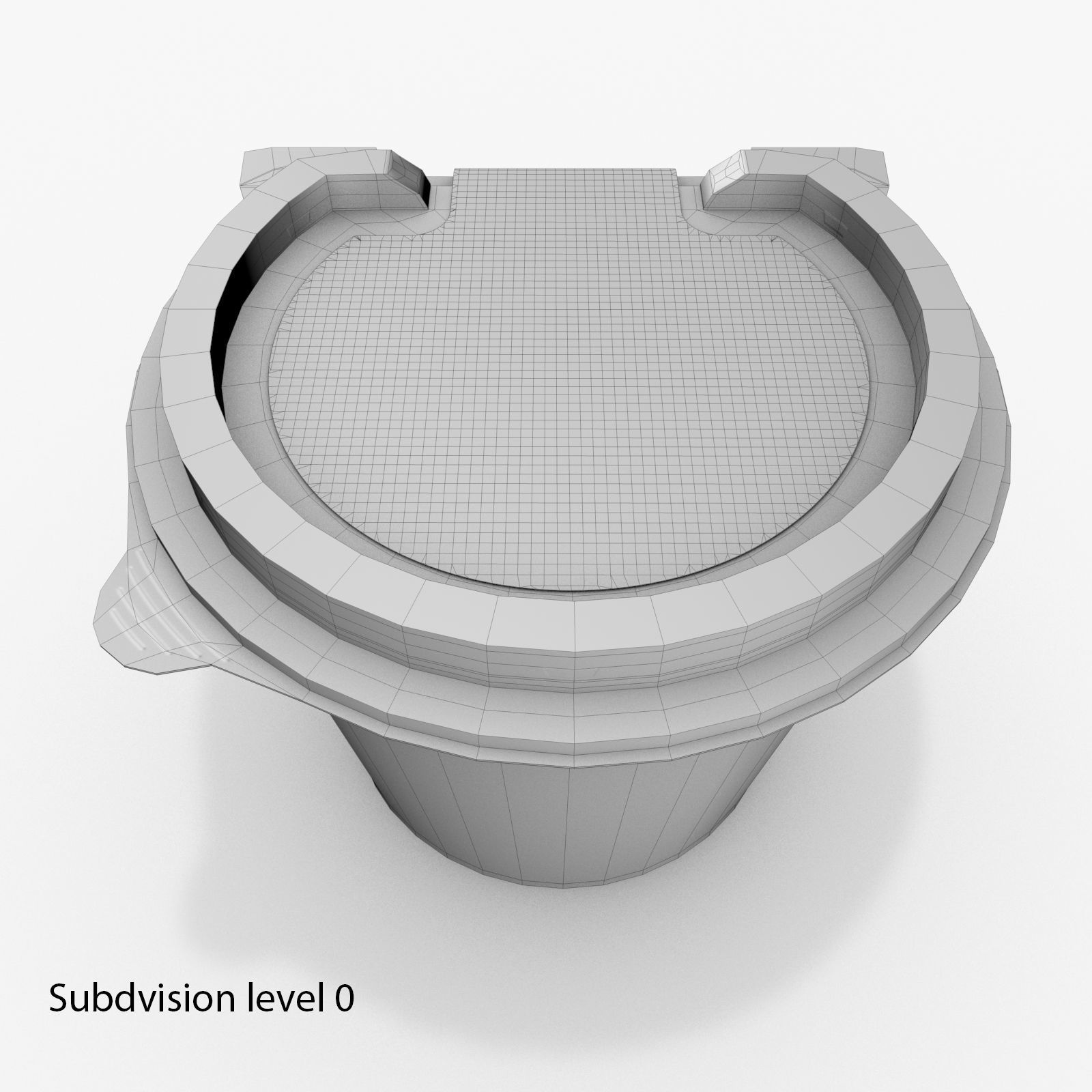 McDonalds salad container 3D model_4