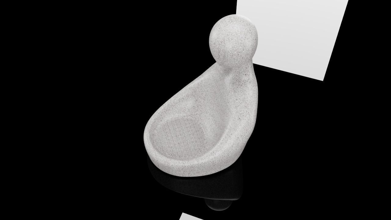 statue flower pot 3D print model_5