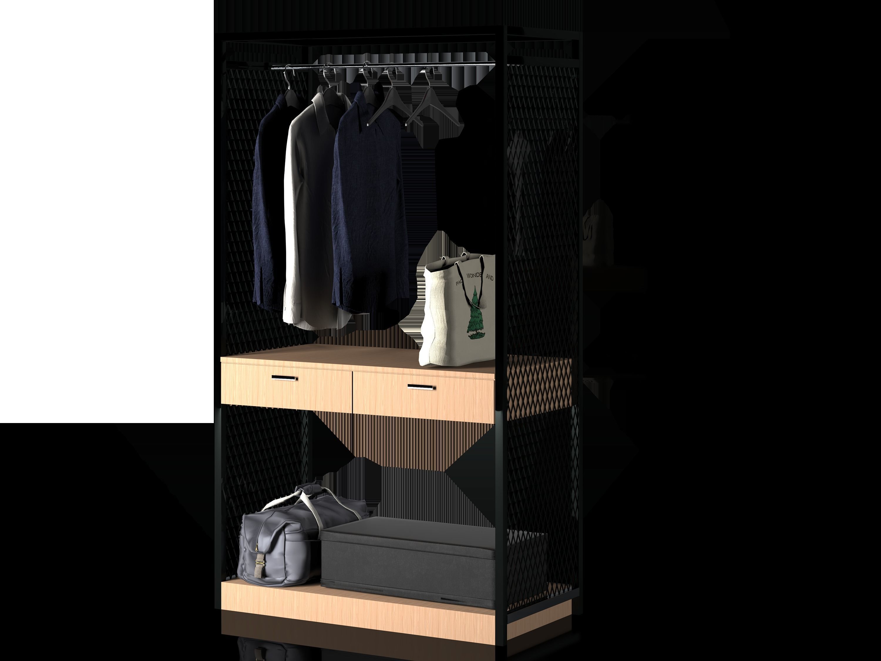Wardrobe 01 3D model_1