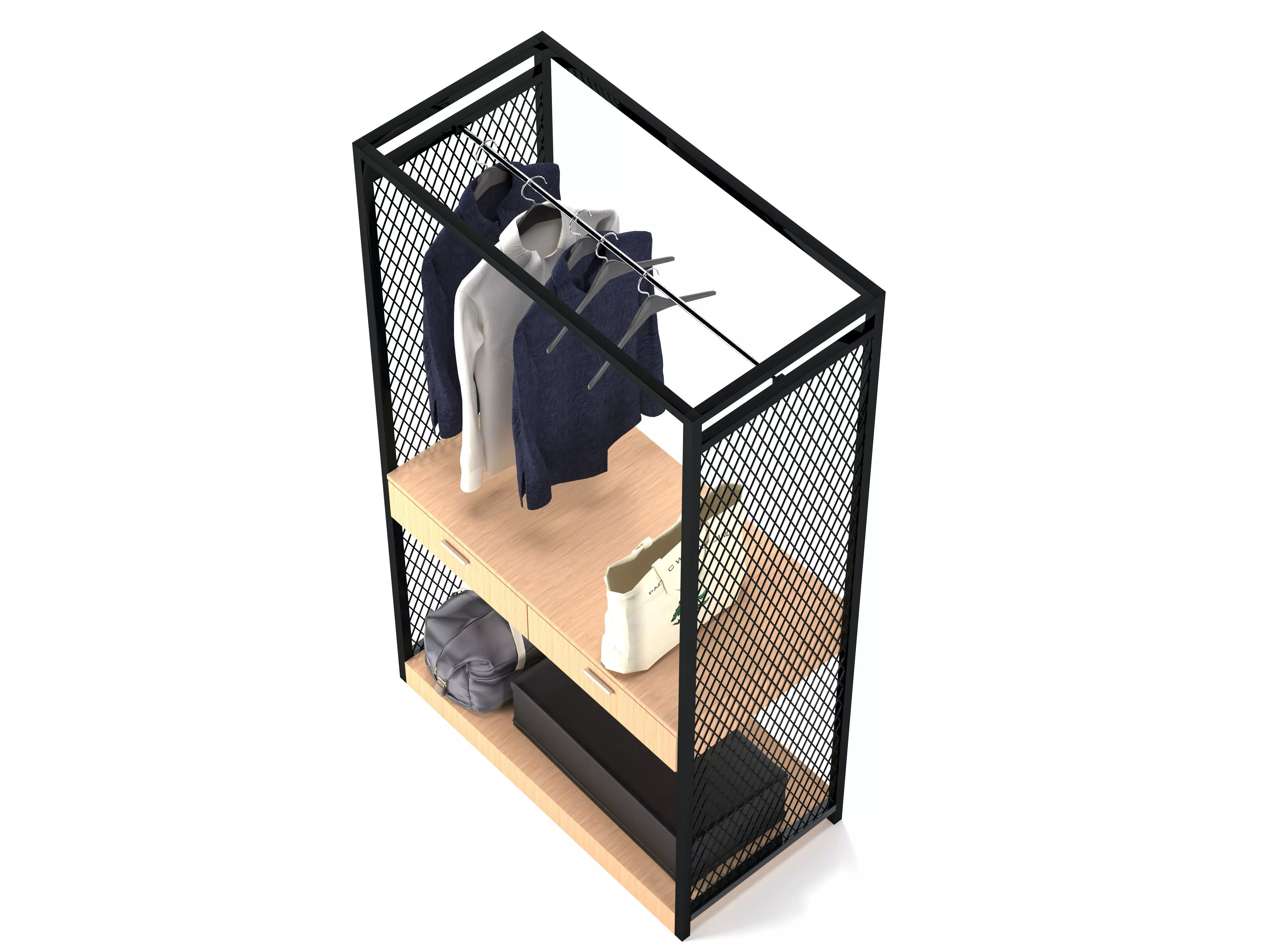 Wardrobe 01 3D model_0