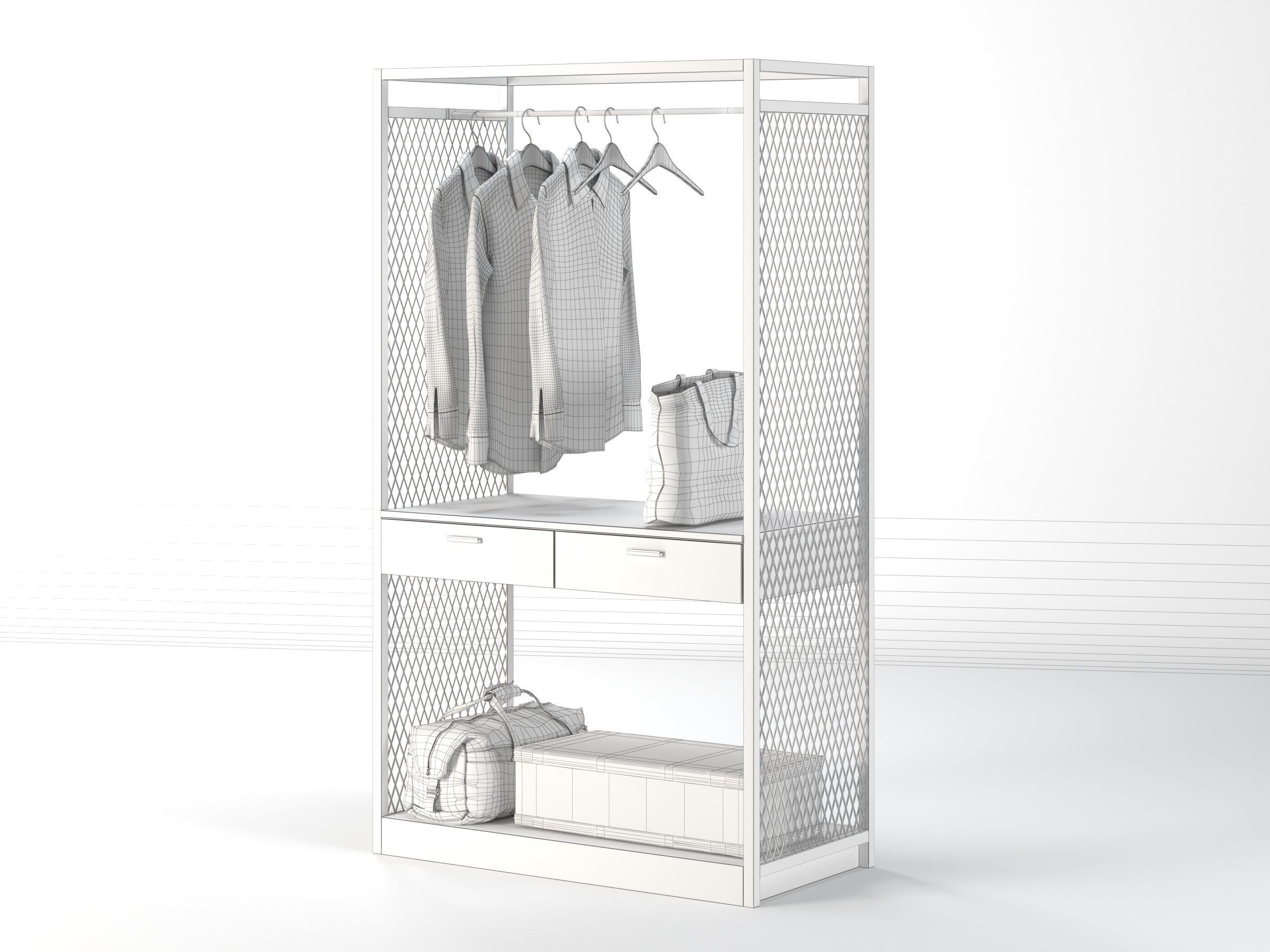 Wardrobe 01 3D model_3