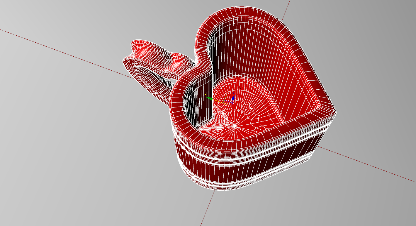 Heart CUP 3D print model_4