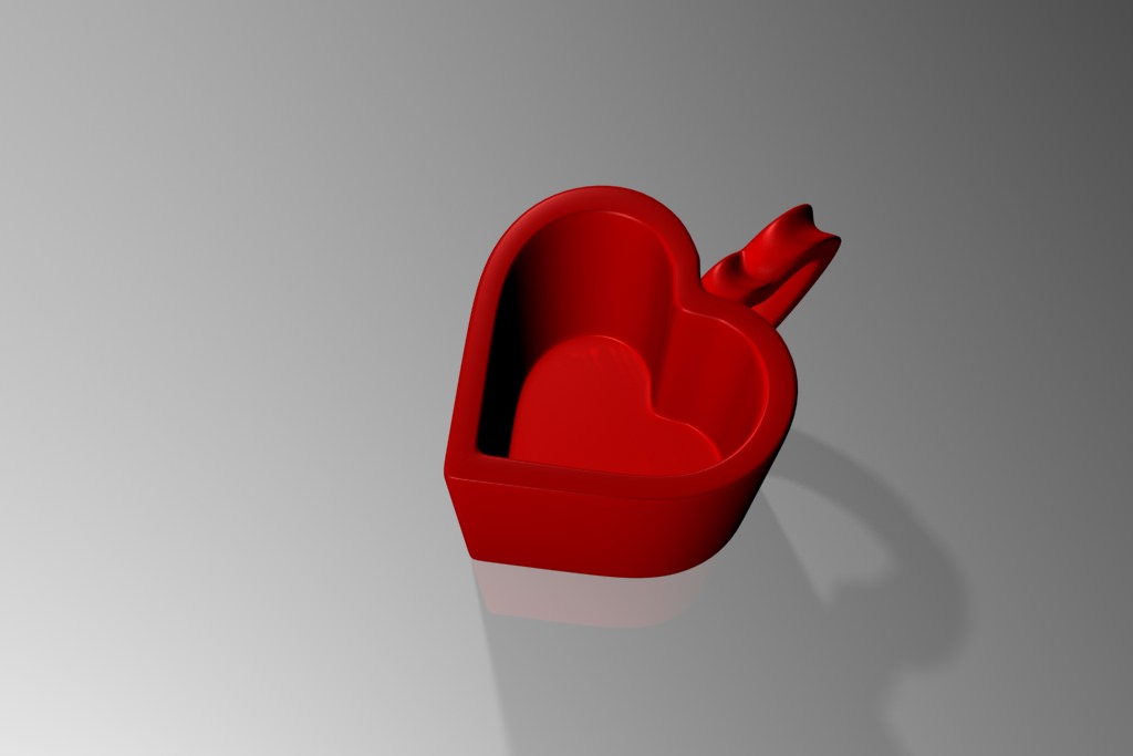 Heart CUP 3D print model_2