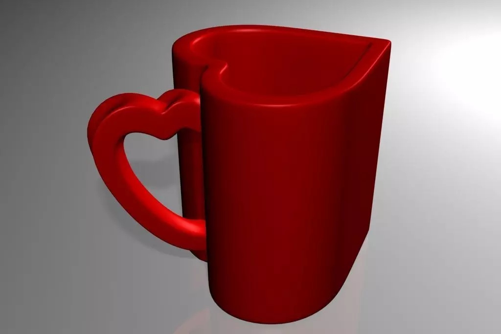 Heart CUP 3D print model_0