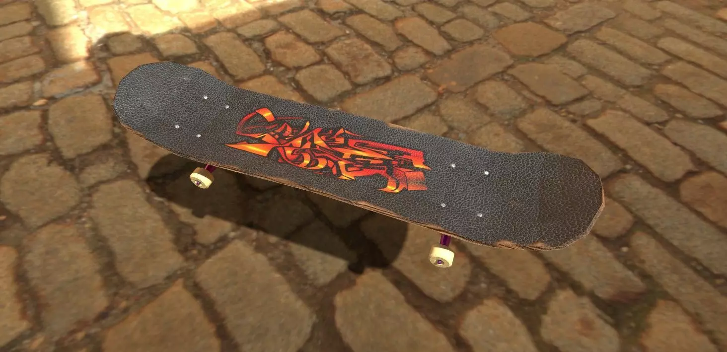 Skateboard Free 3D model_0