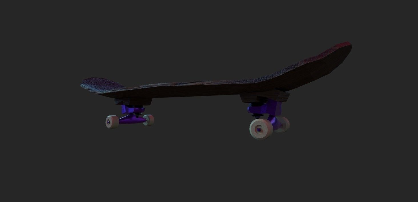 Skateboard Free 3D model_4