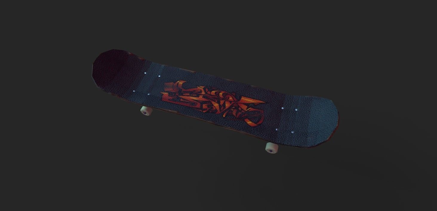 Skateboard Free 3D model_5