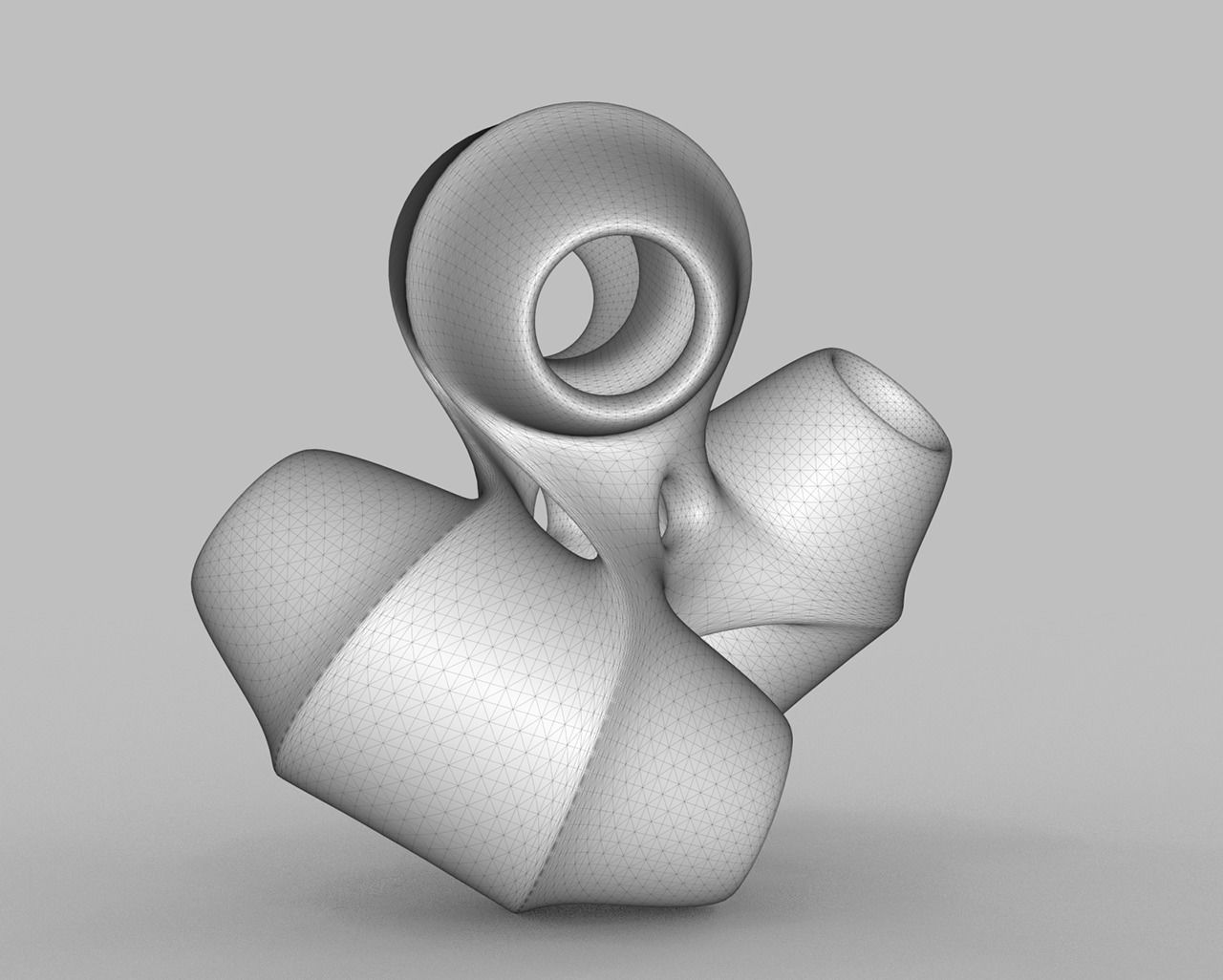 geometric modern art gm24 3D print model_2