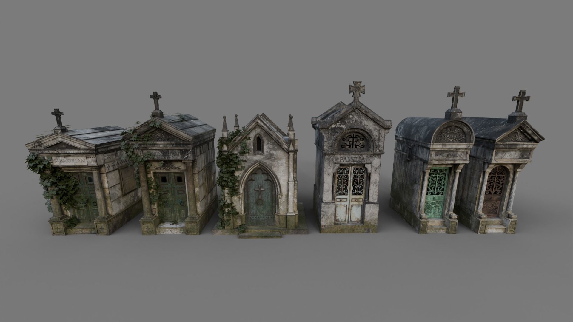Cemetery Mausoleums Extended Collection _2