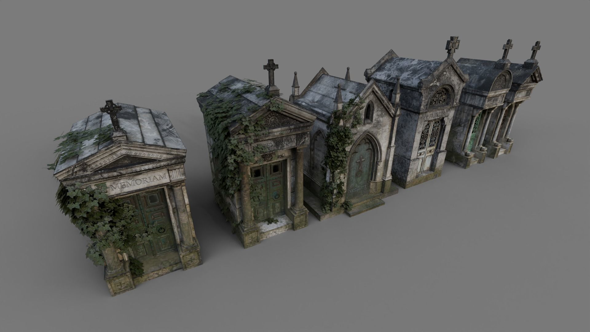 Cemetery Mausoleums Extended Collection _4