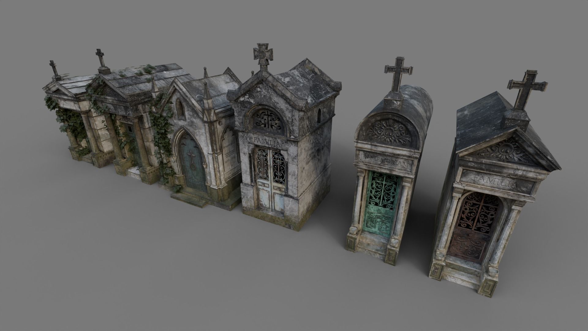 Cemetery Mausoleums Extended Collection _3