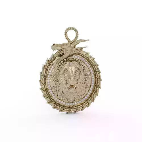 Dragon and Lion pendnat