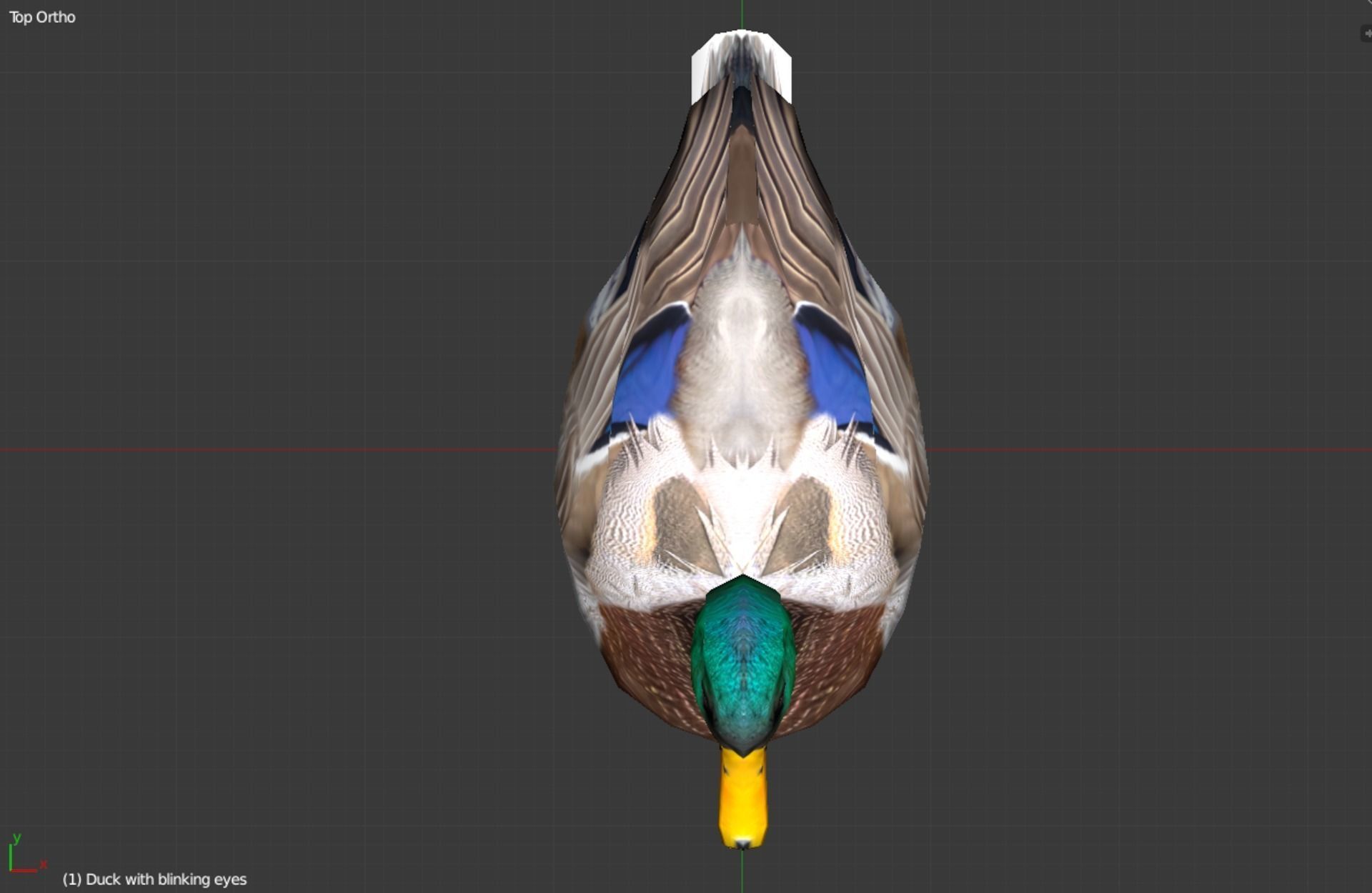 Animated Mallard Ducks Low-poly 3D model_6