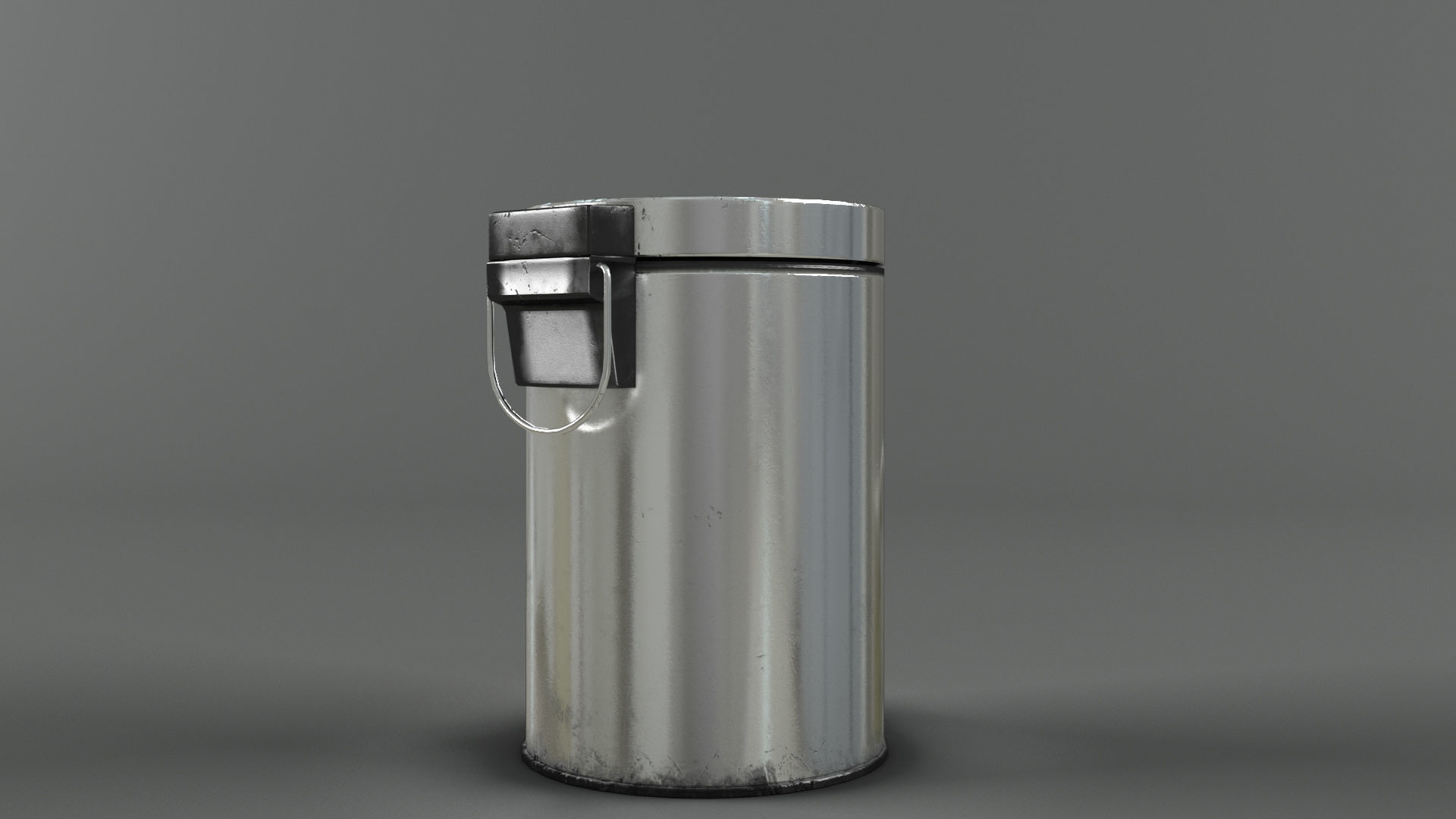 Trash bin and crumpled paper collection LowPoly PBR Low-poly 3D model_12