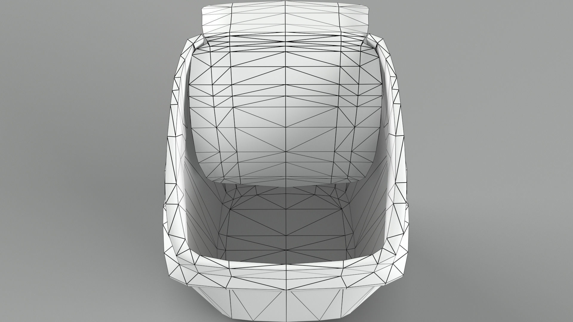 Trash bin and crumpled paper collection LowPoly PBR Low-poly 3D model_53