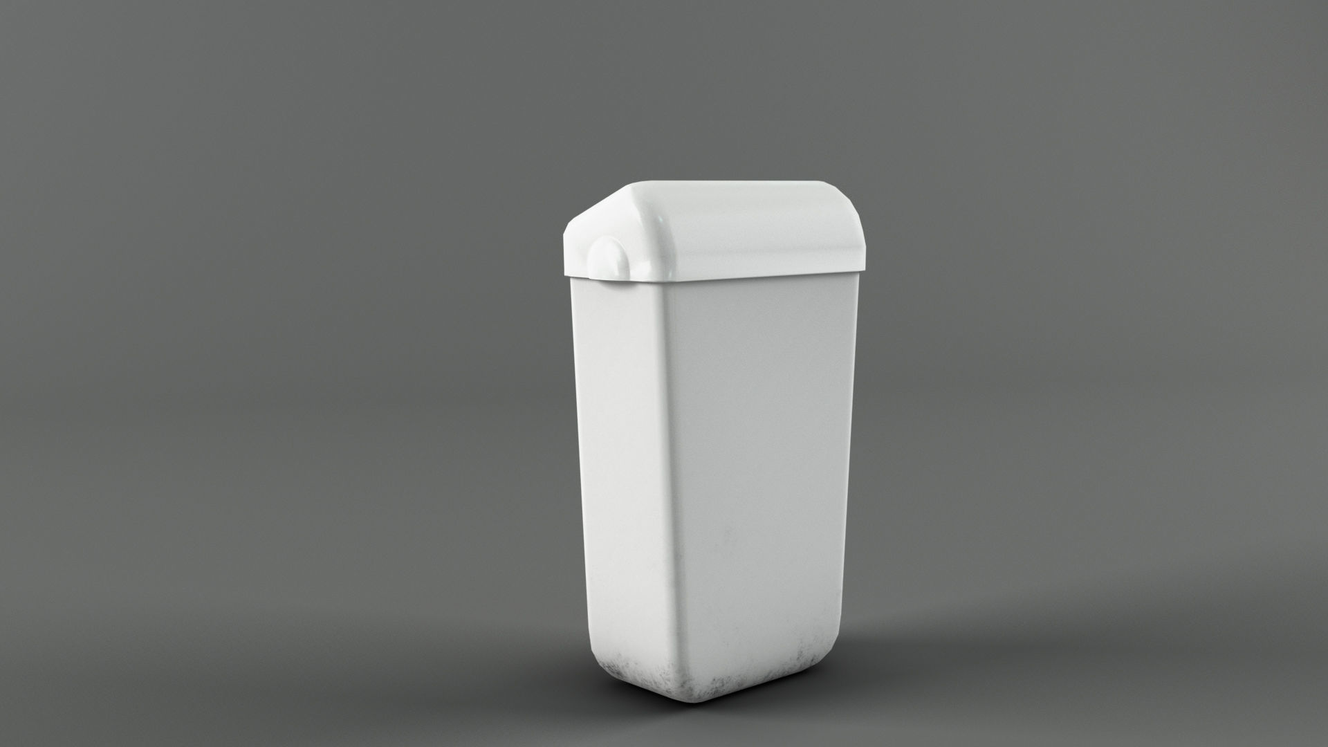 Trash bin and crumpled paper collection LowPoly PBR Low-poly 3D model_33