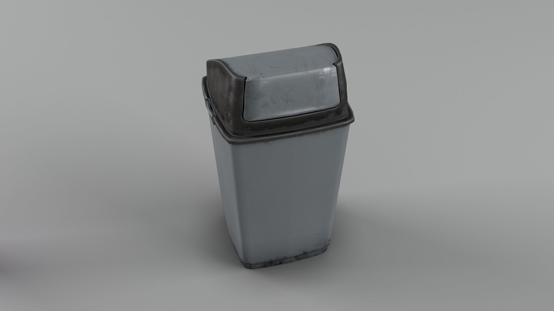 Trash bin and crumpled paper collection LowPoly PBR Low-poly 3D model_21