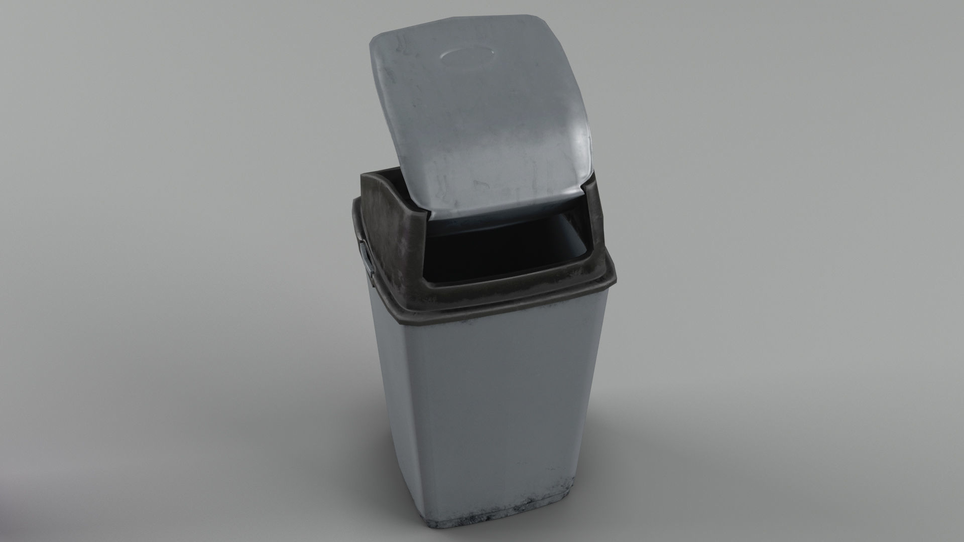 Trash bin and crumpled paper collection LowPoly PBR Low-poly 3D model_22