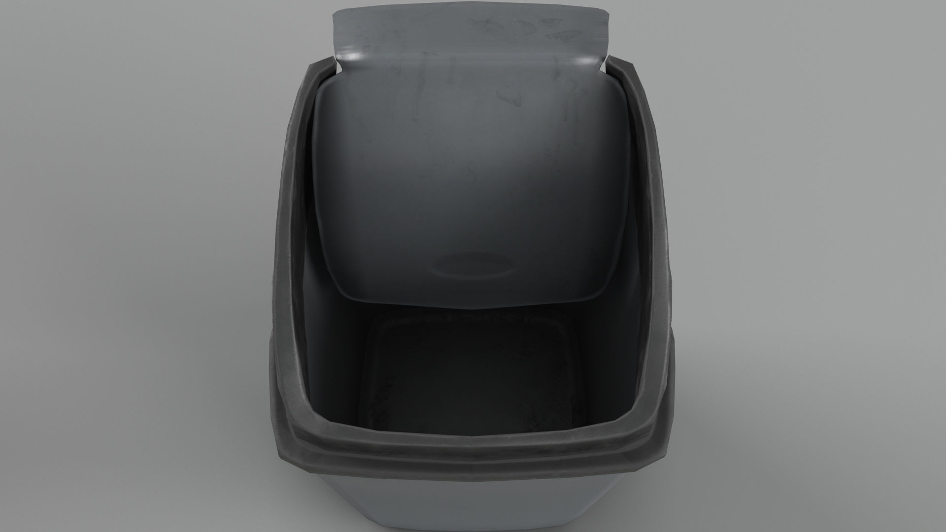 Trash bin and crumpled paper collection LowPoly PBR Low-poly 3D model_23