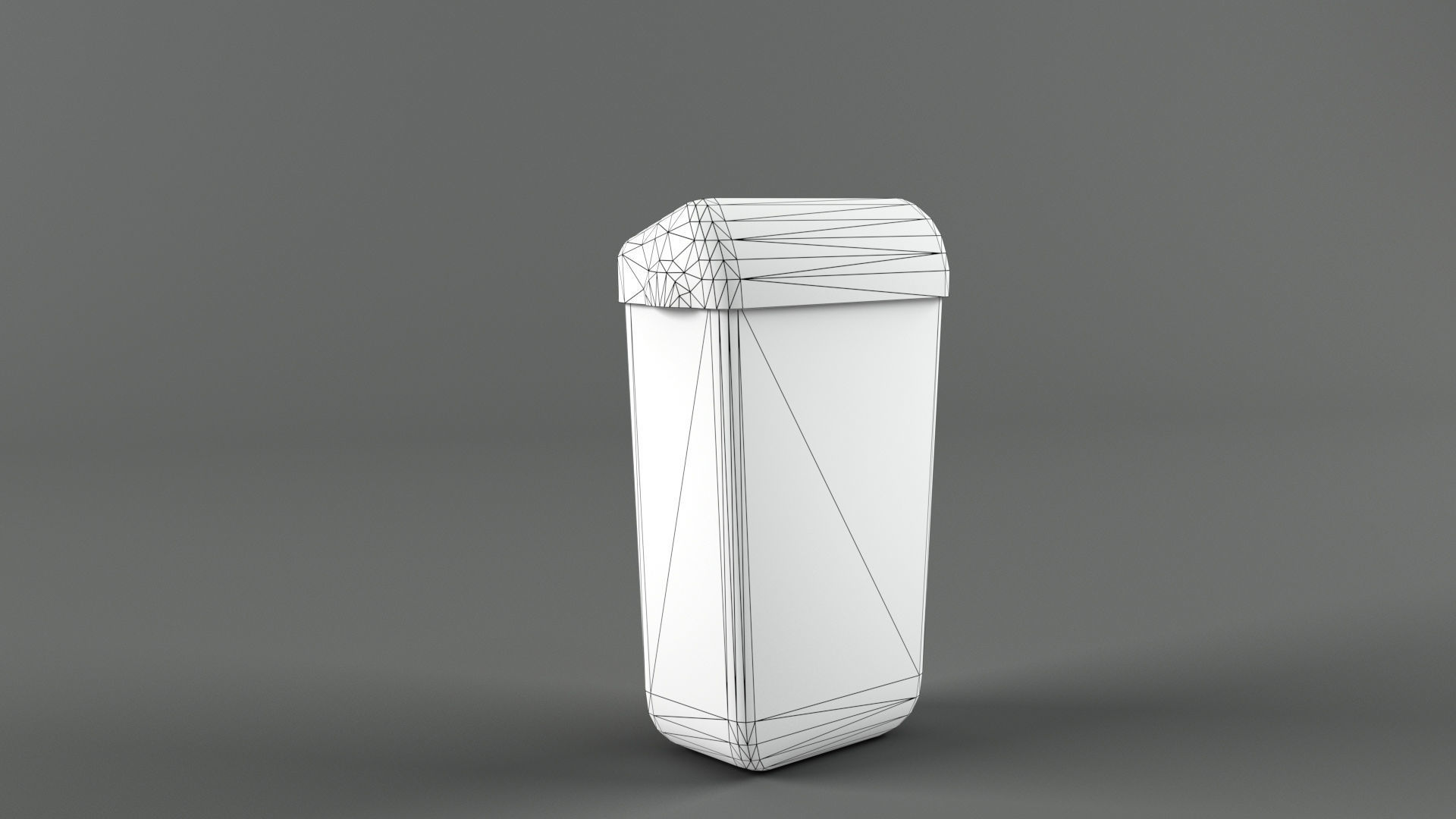 Trash bin and crumpled paper collection LowPoly PBR Low-poly 3D model_59