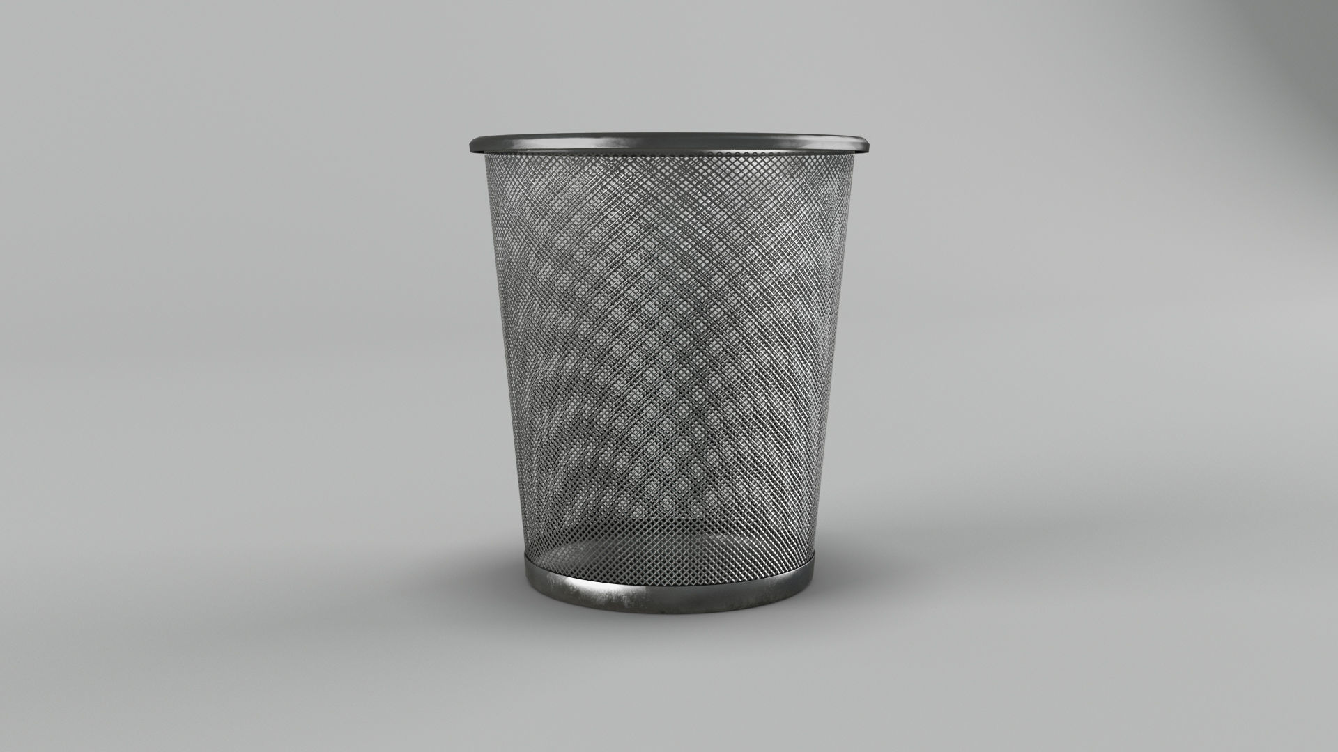 Trash bin and crumpled paper collection LowPoly PBR Low-poly 3D model_26