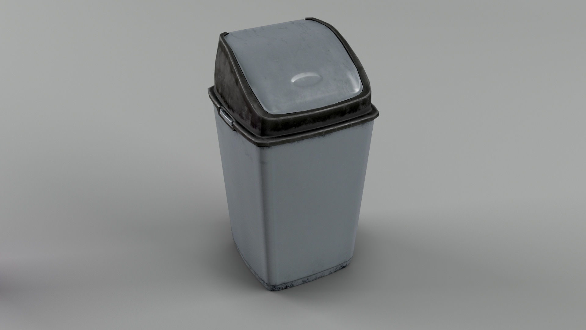 Trash bin and crumpled paper collection LowPoly PBR Low-poly 3D model_18