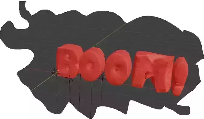 BOOM  text  balloon 