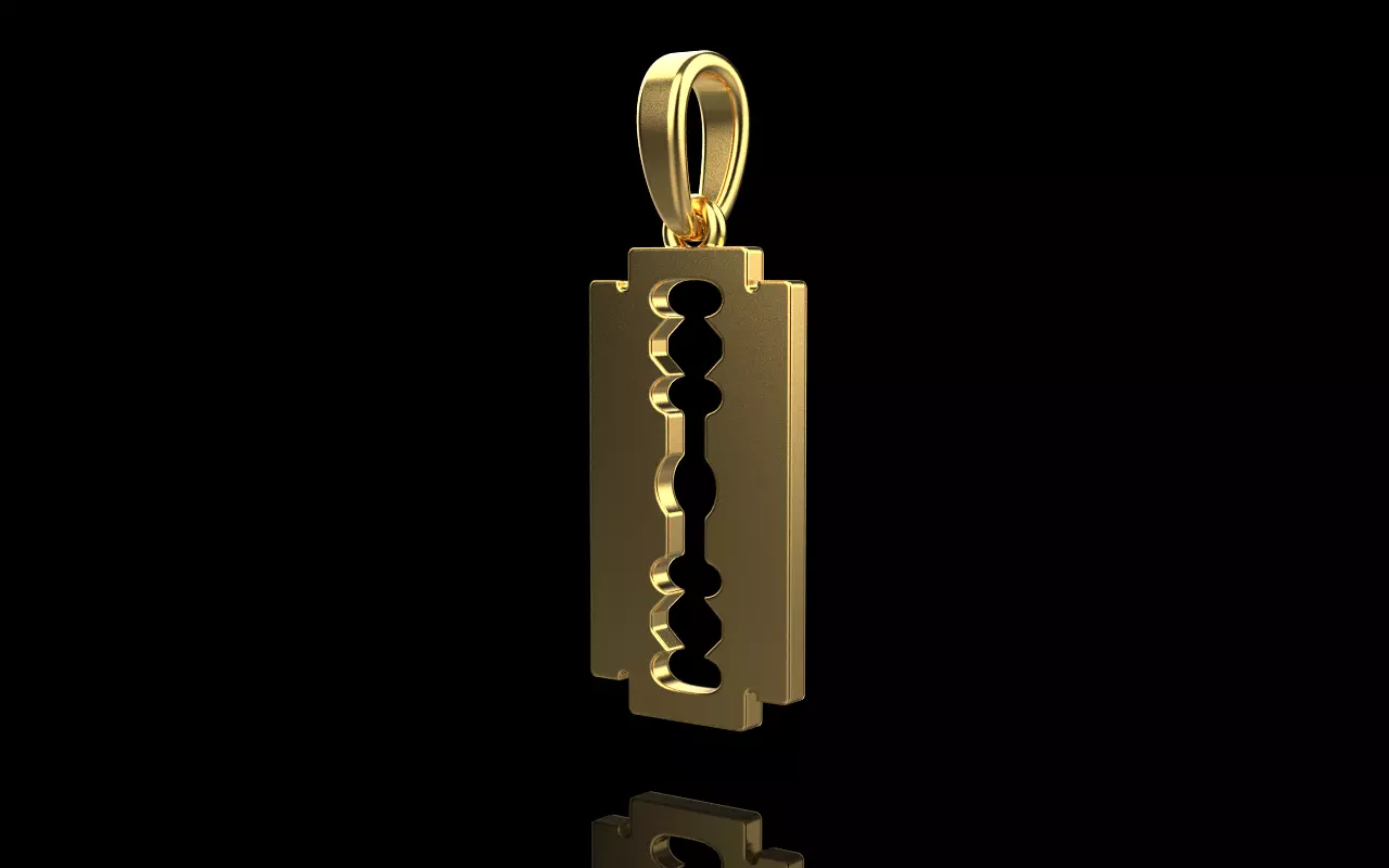 razor pendant model 573 3D print model_0
