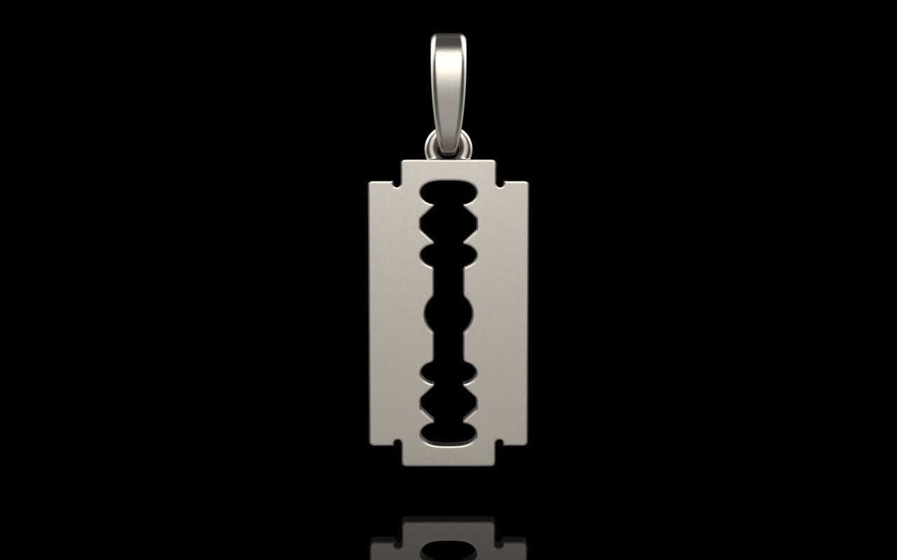 razor pendant model 573 3D print model_20
