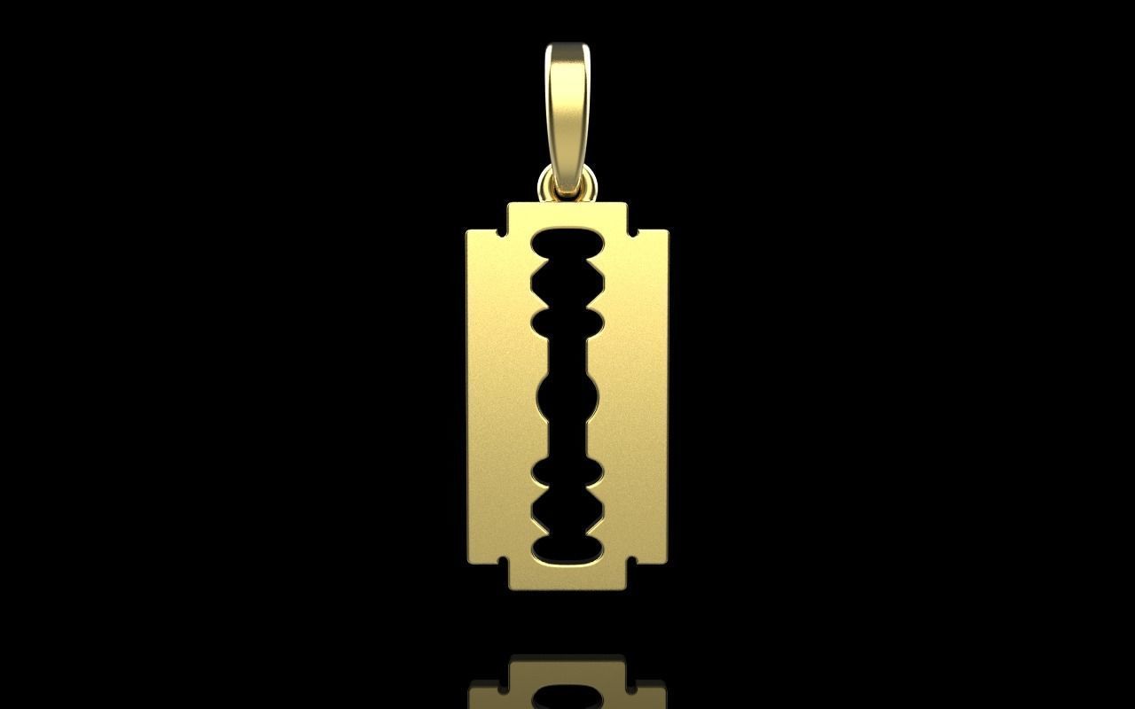 razor pendant model 573 3D print model_8