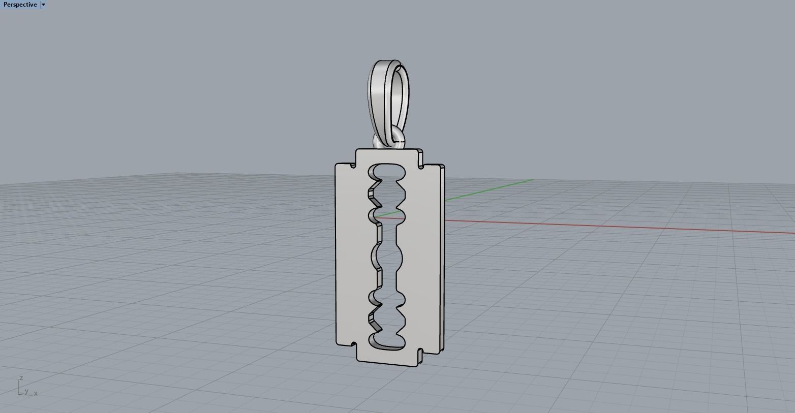 razor pendant model 573 3D print model_9