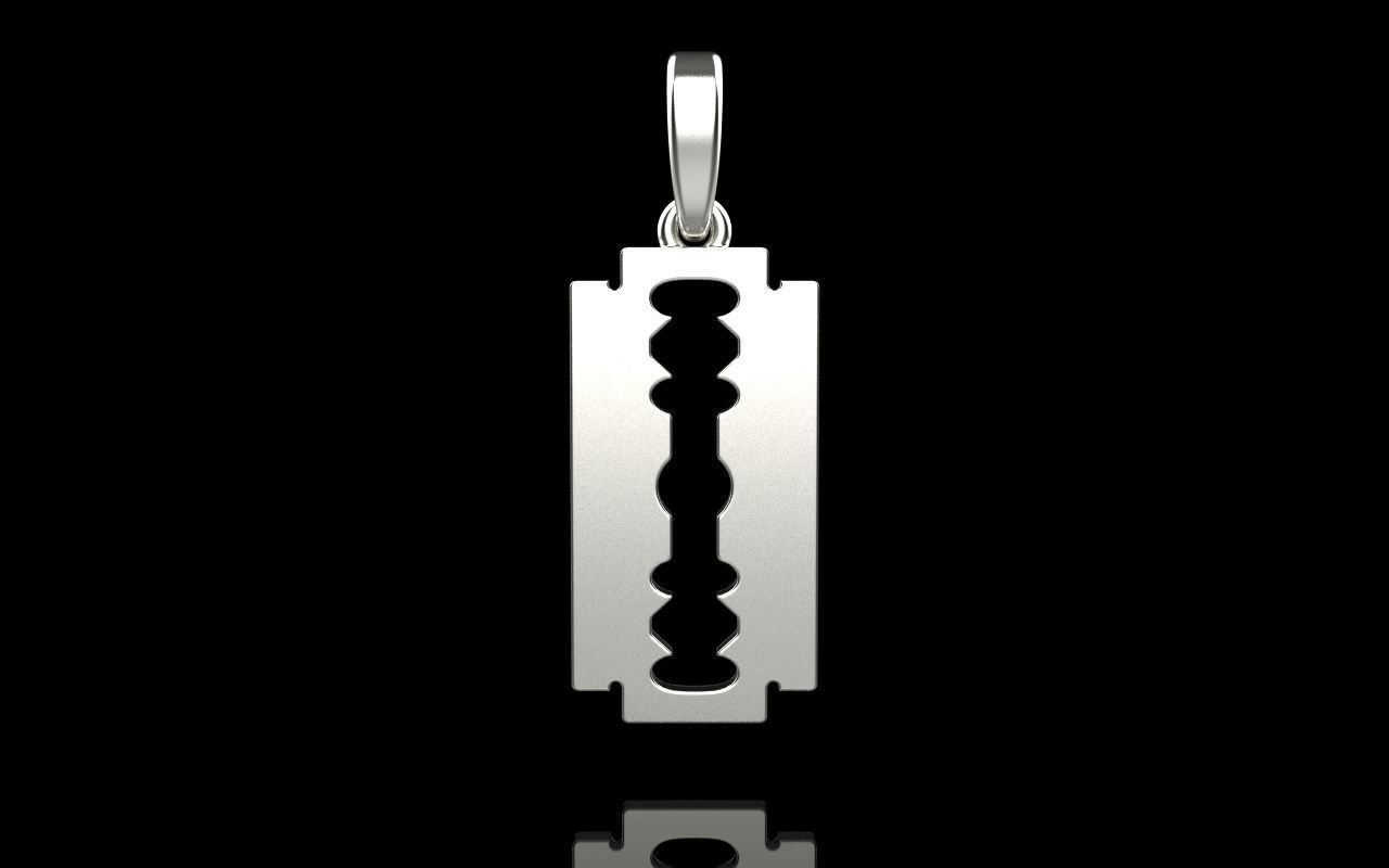 razor pendant model 573 3D print model_1