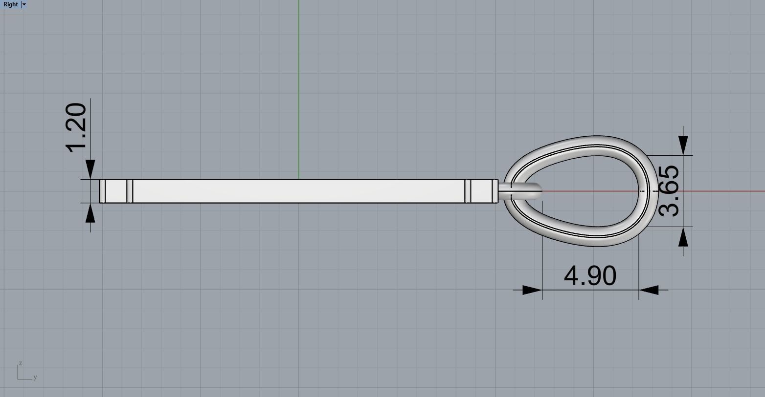 razor pendant model 573 3D print model_7