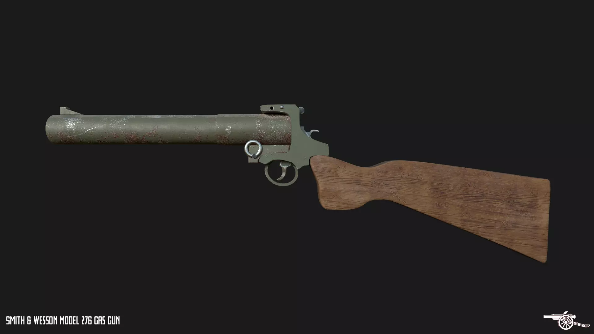 Smith Wesson Model 276 Gas Gun 3D model_0