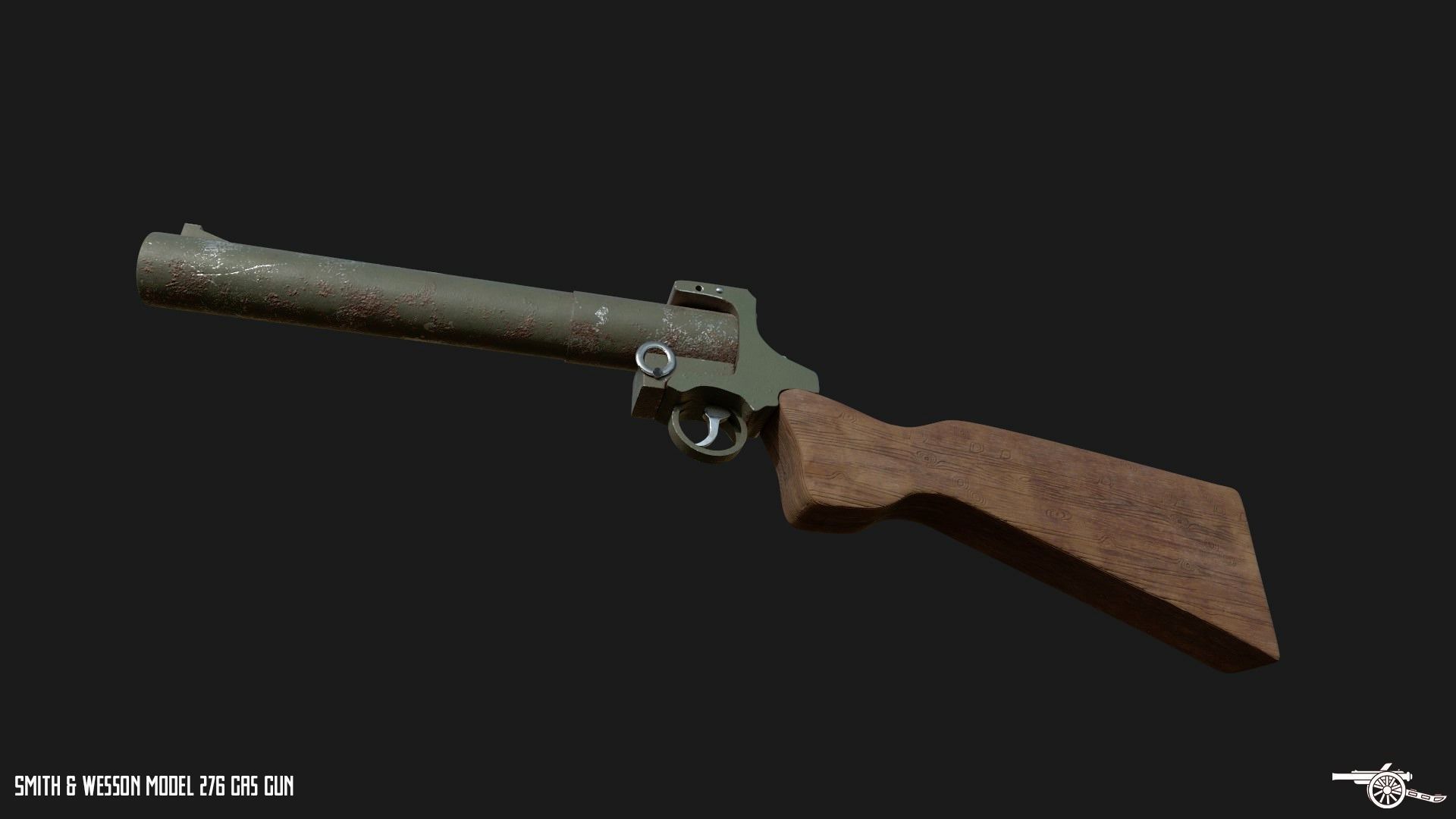 Smith Wesson Model 276 Gas Gun 3D model_1