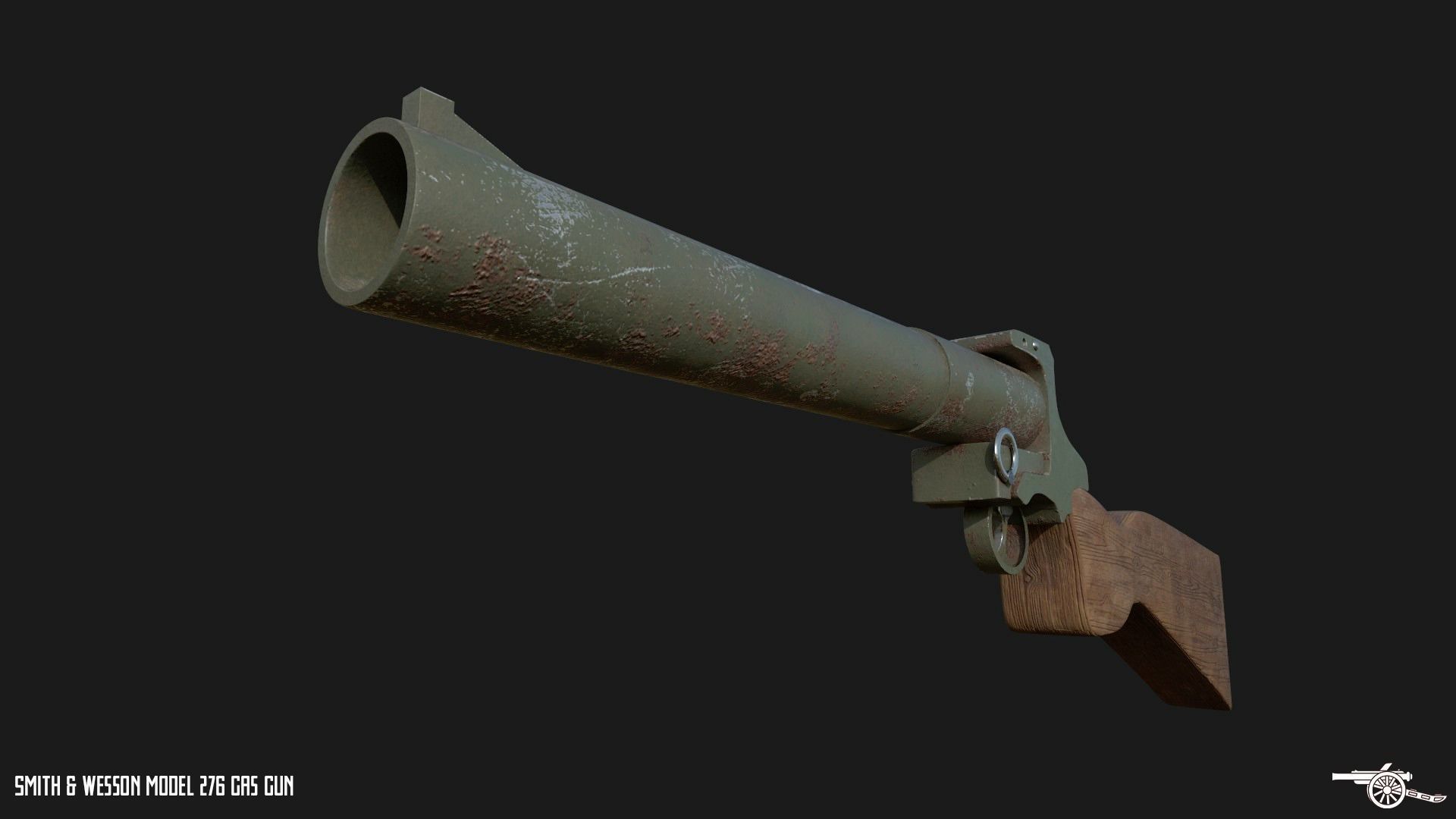 Smith Wesson Model 276 Gas Gun 3D model_2