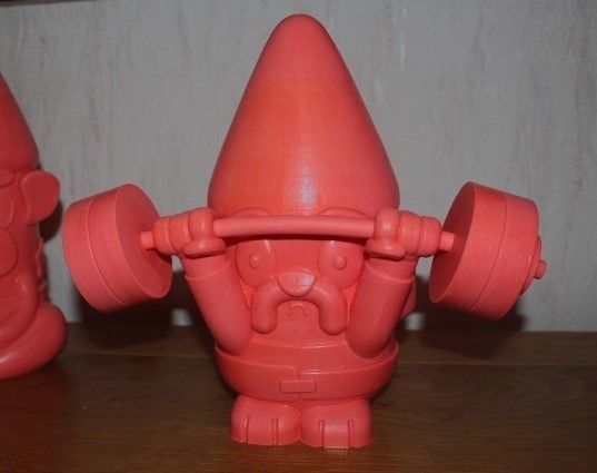 Bluey Gnome Weight Lifter 3D print model_1