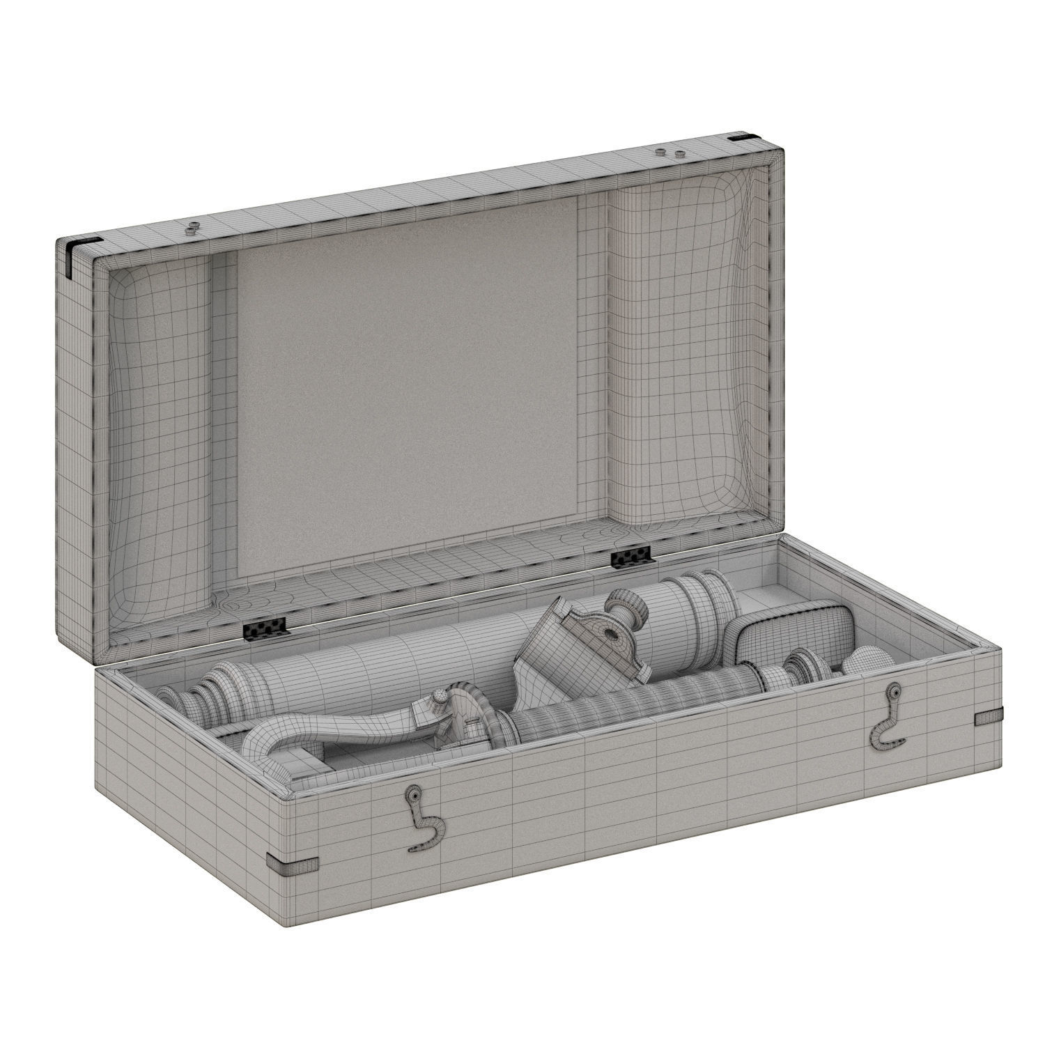 teleskop  Low-poly 3D model_5