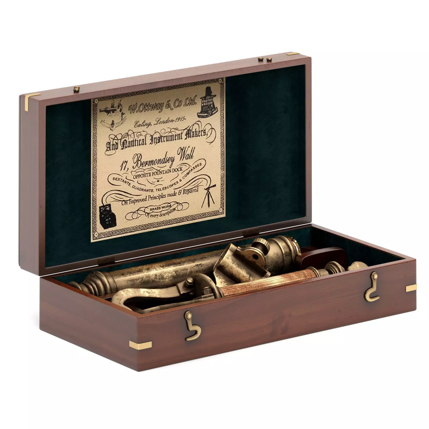 teleskop  Low-poly 3D model_0