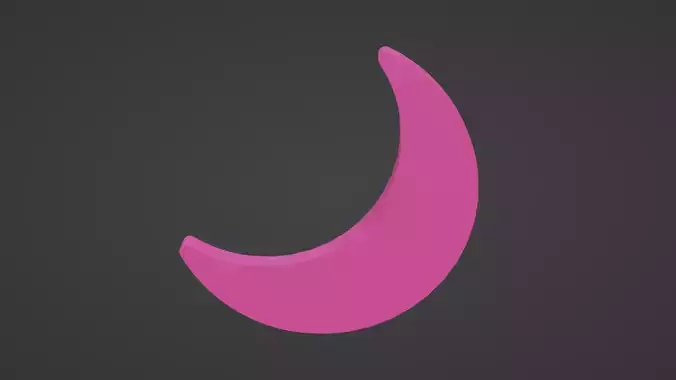 Pink Crescent Moon
